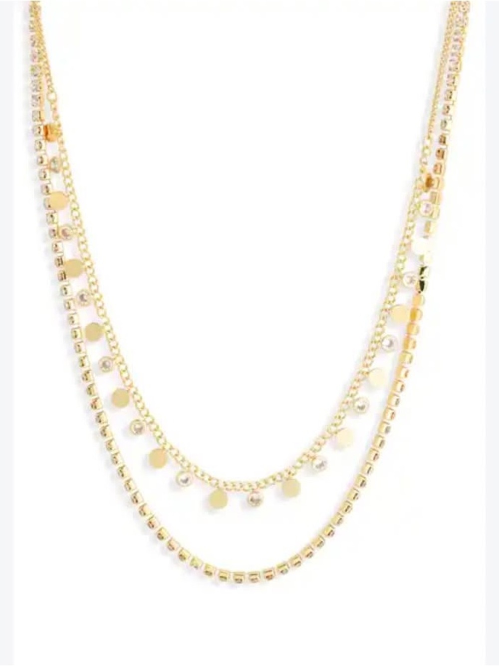 NWT Nordstrom Rack Layered Gold Disc Necklace - Women's Jewelry